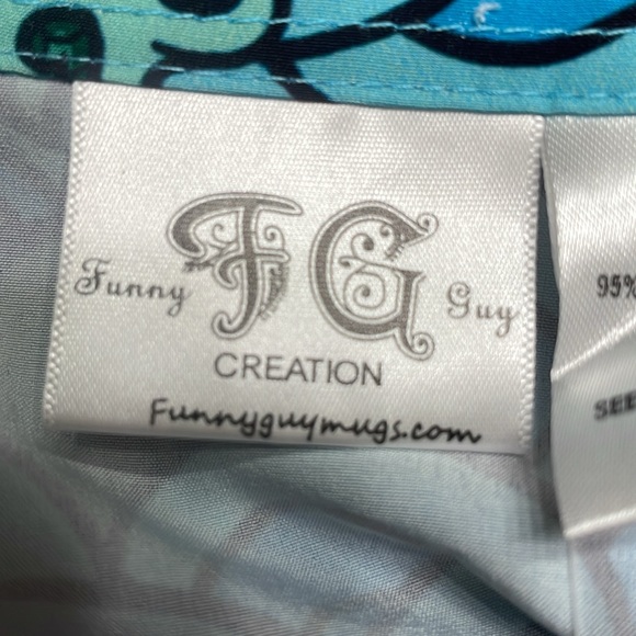 Funny guy Hawaiian Botton Down Shirt - Sharks print - size X-Large New with tag - Picture 8 of 10